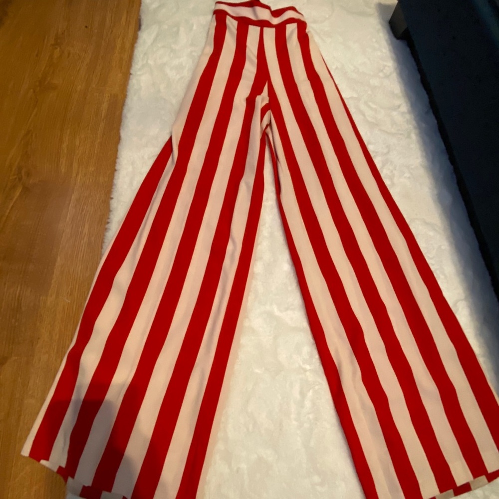 Striped Wide Leg Pants